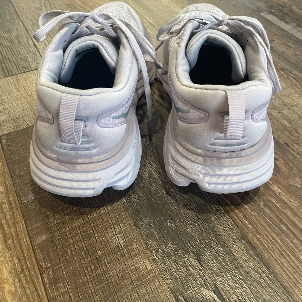 Hoka Women's Light Lavender/White Athletic Running Shoes - Picture 3 of 7